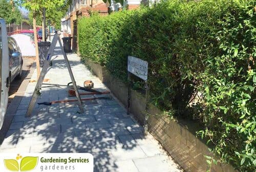 N22 garden edging Alexandra Park