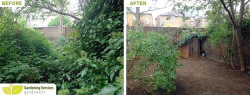 N4 garden edging Stroud Green